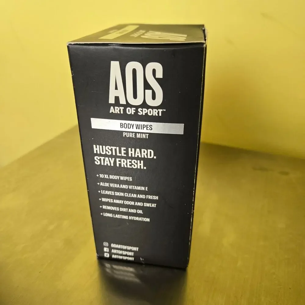 Art of sport body wipes. Pure mint
